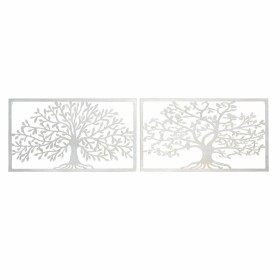 Décoration murale DKD Home Decor 84,5 x 1 x 49 cm Arbre Blanc Cottage (2 Unités) de DKD Home Decor, Objets de décoration - Ré...