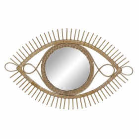 Wall mirror DKD Home Decor 71 x 2 x 45 cm Natural Brown Rattan Tropical by DKD Home Decor, Wall-Mounted Mirrors - Ref: S30191...