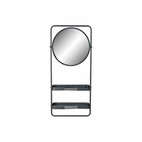 Wall mirror DKD Home Decor Black Metal Mirror 55 x 20 x 120 cm (1 Unit) by DKD Home Decor, Wall-Mounted Mirrors - Ref: S30192...