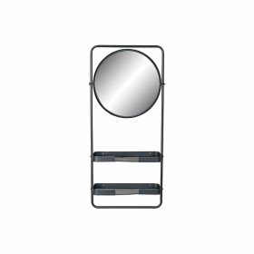 Wall mirror 41 x 3 x 41 cm Black Metal | Tienda24 - Global Online Shop Tienda24.eu