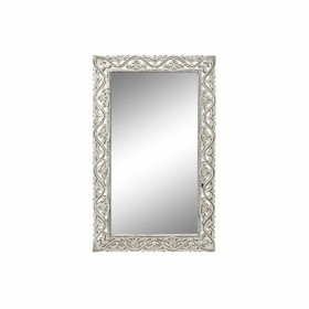 Wall mirror DKD Home Decor White Crystal Mango wood Indian Man Stripped 61 x 3 x 105 cm by DKD Home Decor, Wall-Mounted Mirro...