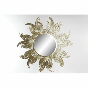 Espelho de parede DKD Home Decor 97 x 3 x 97 cm Cristal Dourado Metal Sol de DKD Home Decor, Espelhos de parede - Ref: S30193...