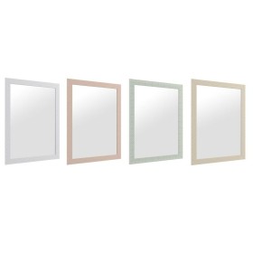 Espejo de pared DKD Home Decor 70 x 2 x 96 cm Cristal Beige Rosa Verde Gris claro Poliestireno Urbano (4 Piezas) de DKD Home ...