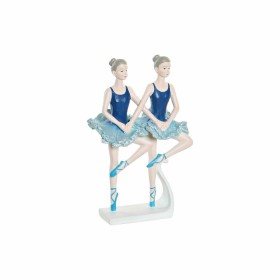 Figura Decorativa DKD Home Decor Azul Romântico Bailarina Ballet 14 x 7,5 x 21,5 cm de DKD Home Decor, Adornos - Ref: S301966...