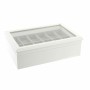 Caja-Joyero DKD Home Decor 102182 Relojes 28 x 19 x 9 cm Cristal Blanco Madera MDF de DKD Home Decor, Organizadores de joyas ...