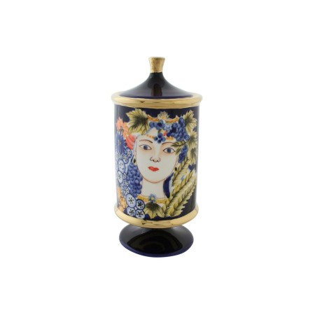 Vase DKD Home Decor Visage Porcelaine Bleu 11 x 11 x 25 cm Multicouleur de DKD Home Decor, Vases - Réf : S3020493, Prix : 31,...