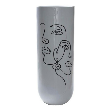 Vase DKD Home Decor abstrakt Weiß Harz Moderne (35 x 35 x 90 cm) | Tienda24 - Global Online Shop Tienda24.eu