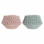 Vase DKD Home Decor Blume Rosa türkis Steingut 20 x 20 x 13 cm Mediterraner (2 Stück) von DKD Home Decor, Vasen - Ref: S30205...