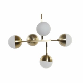 Deckenlampe DKD Home Decor LA-164658 Kristall Gold Metall (74 x 52 x 168 cm) von DKD Home Decor, Hänge- & Pendelleuchten - Re...