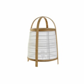 Lampada da tavolo DKD Home Decor Bianco Naturale Bambù 40 W 220 V 32 x 32 x 45,5 cm di DKD Home Decor, Lampade da tavolo e ab...