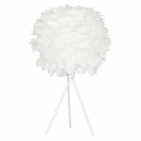 Lámpara de mesa DKD Home Decor Blanco Metal Pluma (42 x 42 x 60 cm) de DKD Home Decor, Lámparas de mesa y mesilla de noche - ...