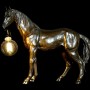 Desk lamp DKD Home Decor Resin 25W 220 V Golden Horse (59.5 x 16.5 x 47 cm) by DKD Home Decor, Bedside and Table Lamps - Ref:...