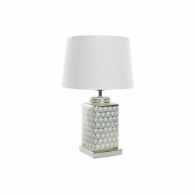 Desk lamp DKD Home Decor Mosaic Porcelain Golden Polyester Mint 220 V 60 W (35 x 35 x 57 cm) by DKD Home Decor, Bedside and T...