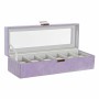 Caja-Joyero DKD Home Decor 8424001859894 33 x 11 x 9 cm Cristal Lila Poliuretano de DKD Home Decor, Organizadores de joyas - ...