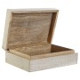 Set de boîtes décoratives DKD Home Decor Bois de manguier 25 x 17 x 8 cm Décapé (2 Unités) de DKD Home Decor, Boîtes - Réf : ...