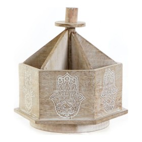 Jewelry box Silver Ceramic 13,5 x 9,5 x 13,5 cm (6 Units) | Tienda24 - Global Online Shop Tienda24.eu