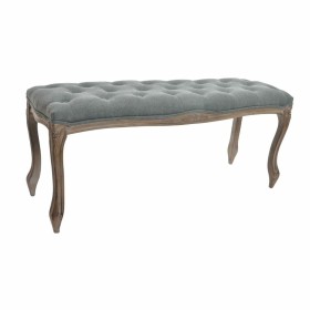 Banquette DKD Home Decor Gris Naturel Bois Polyester Gris foncé (112 x 36 x 48 cm) de DKD Home Decor, Chaises - Réf : S302193...