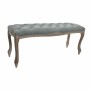 Bench DKD Home Decor Grey Natural Wood Polyester Dark grey (112 x 36 x 48 cm) by DKD Home Decor, Chairs - Ref: S3021935, Pric...