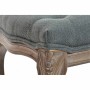 Bench DKD Home Decor Grey Natural Wood Polyester Dark grey (112 x 36 x 48 cm) by DKD Home Decor, Chairs - Ref: S3021935, Pric...