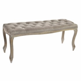 Banquette DKD Home Decor 112 x 38 x 48 cm Gris Bois d'hévéa de DKD Home Decor, Chaises - Réf : S3021967, Prix : 127,20 €, Rem...