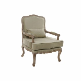 Fauteuil DKD Home Decor Marron Beige Bois Toile 70 x 62 x 95 cm de DKD Home Decor, Accessoires pour chaises et canapés - Réf ...