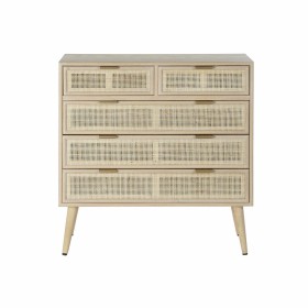 Cómoda DKD Home Decor Natural Madeira de paulónia Madeira MDF Scandi 80 x 39,5 x 81 cm de DKD Home Decor, Cómodas e camiseiro...