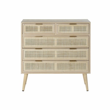 Cómoda DKD Home Decor Natural Madera de Paulonia Madera MDF Scandi 80 x 39,5 x 81 cm de DKD Home Decor, Cómodas y cajoneras -...