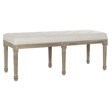 Banquette DKD Home Decor Bois d'hévéa 122 x 41 x 46 cm de DKD Home Decor, Chaises - Réf : S3022220, Prix : 158,75 €, Remise : %