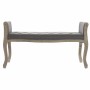 Banqueta DKD Home Decor Natural Gris oscuro Madera de caucho Lienzo 109 x 44,5 x 60 cm de DKD Home Decor, Sillas - Ref: S3022...