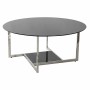 Mesa de Centro DKD Home Decor Negro Plateado Cristal Acero Plástico 100 x 100 x 45 cm | Tienda24 - Global Online Shop Tienda24.eu