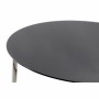 Mesa de Centro DKD Home Decor Negro Plateado Cristal Acero Plástico 100 x 100 x 45 cm | Tienda24 - Global Online Shop Tienda24.eu