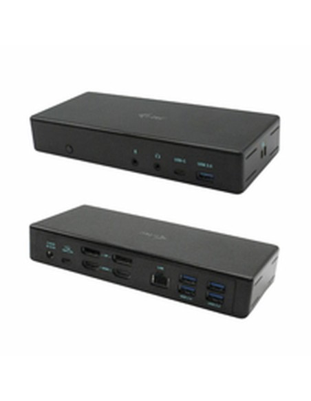 USB Hub i-Tec C31QUATTRODOCKPD Black | Tienda24 Tienda24.eu