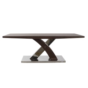 Table de Salle à Manger DKD Home Decor Bois Acier 120 x 60 x 43,5 cm de DKD Home Decor, Tables de jardin - Réf : S3022562, Pr...