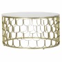 Mesa auxiliar DKD Home Decor 81 x 81 x 42 cm Dorado Blanco Plástico Mármol Hierro de DKD Home Decor, Mesas - Ref: S3022622, P...