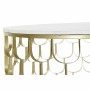 Mesa de apoio DKD Home Decor 81 x 81 x 42 cm Dourado Branco Plástico Mármore Ferro | Tienda24 - Global Online Shop Tienda24.eu