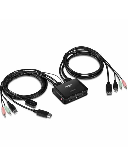 Switch KVM Trendnet TK-220DPI 1,5 m | Tienda24 Tienda24.eu