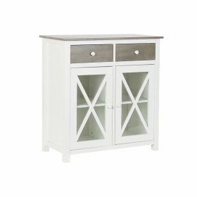 Chest of drawers DKD Home Decor White Grey Crystal Poplar Cottage 80 x 40 x 85 cm by DKD Home Decor, Chest of Drawers - Ref: ...