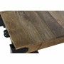 Side table DKD Home Decor Black Dark brown Metal Plastic Mango wood 120 x 56 x 41 cm by DKD Home Decor, Tables - Ref: S302295...