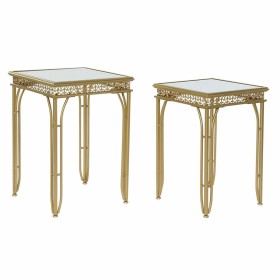 Beistelltisch DKD Home Decor Spiegel Gold Metall (40 x 40 x 56 cm) von DKD Home Decor, Tische - Ref: S3022952, Preis: 134,73 ...