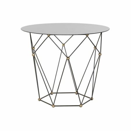 Side table DKD Home Decor Black Metal Crystal Golden (70 x 70 x 60 cm) by DKD Home Decor, Tables - Ref: S3023004, Price: 137,...