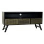 TV furniture DKD Home Decor Black Metal Golden (125 x 41 x 62 cm) by DKD Home Decor, TV tables and stands - Ref: S3023013, Pr...