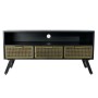 TV furniture DKD Home Decor Black Metal Golden (125 x 41 x 62 cm) by DKD Home Decor, TV tables and stands - Ref: S3023013, Pr...