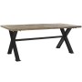 Table de Salle à Manger DKD Home Decor Métal Fer Bois Recyclé 200 x 100 x 78 cm de DKD Home Decor, Tables de jardin - Réf : S...