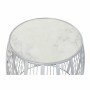 Beistelltisch DKD Home Decor Weiß Marmor Eisen Silberfarben (46 x 46 x 41 cm) von DKD Home Decor, Tische - Ref: S3023036, Pre...