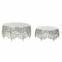 Mesa auxiliar DKD Home Decor Aluminio (2 pcs) (52 x 52 x 25 cm) (63.5 x 63.5 x 30.5 cm) de DKD Home Decor, Mesas - Ref: S3023...