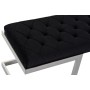 Banquette DKD Home Decor  Noir Polyester Acier (140 x 40 x 40 cm) | Tienda24 - Global Online Shop Tienda24.eu