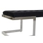 Banquette DKD Home Decor  Noir Polyester Acier (140 x 40 x 40 cm) | Tienda24 - Global Online Shop Tienda24.eu