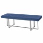 Banqueta DKD Home Decor Azul Poliéster Aço (150 x 45 x 45 cm) de DKD Home Decor, Cadeiras - Ref: S3023056, Preço: 324,24 €, D...