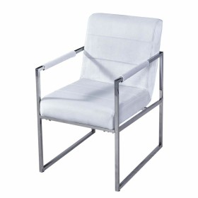 Siège DKD Home Decor Blanc Acier Plastique 75 x 57 x 92 cm de DKD Home Decor, Chaises - Réf : S3023065, Prix : 176,54 €, Remi...