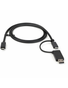 Cable USB C V7 V7UCC-1M-BLK-1E 1 m Negro | Tienda24 Tienda24.eu